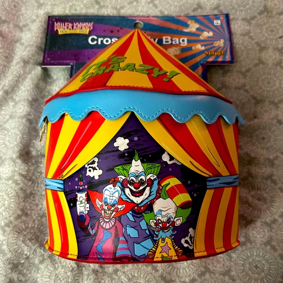 killer Klowns from outer space circus tent, Nwt bag with strap! Halloween Goth - Picture 1 of 4
